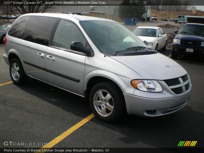 Bright Silver Metallic / Medium Slate Gray 2007 Dodge Caravan SXT