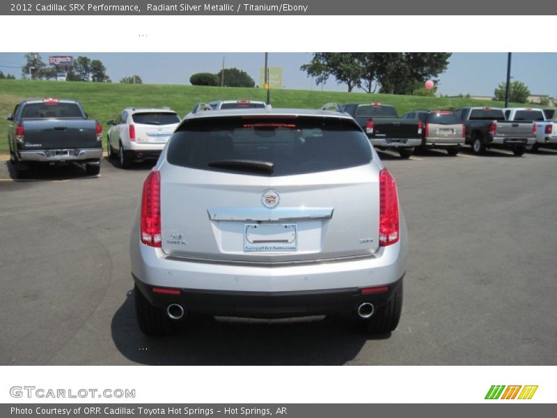 Radiant Silver Metallic / Titanium/Ebony 2012 Cadillac SRX Performance