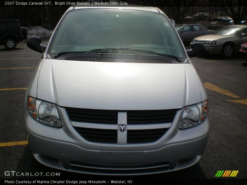 Bright Silver Metallic / Medium Slate Gray 2007 Dodge Caravan SXT