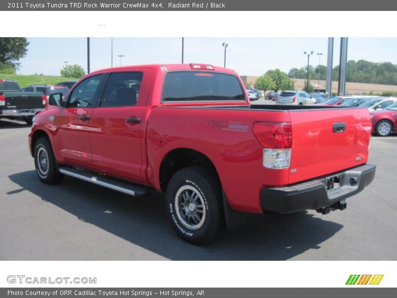 Radiant Red / Black 2011 Toyota Tundra TRD Rock Warrior CrewMax 4x4