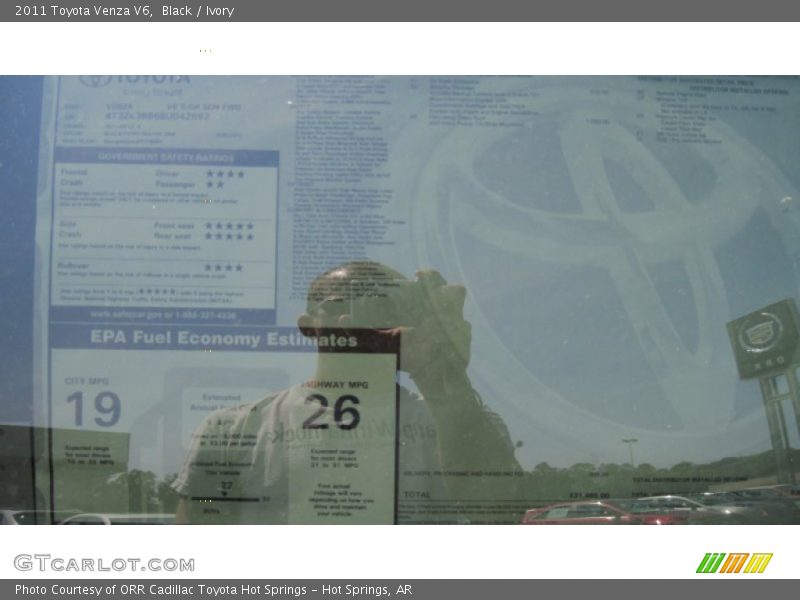Black / Ivory 2011 Toyota Venza V6