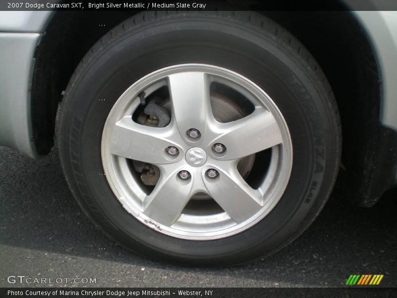 Bright Silver Metallic / Medium Slate Gray 2007 Dodge Caravan SXT