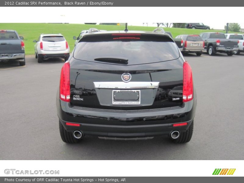 Black Raven / Ebony/Ebony 2012 Cadillac SRX Performance
