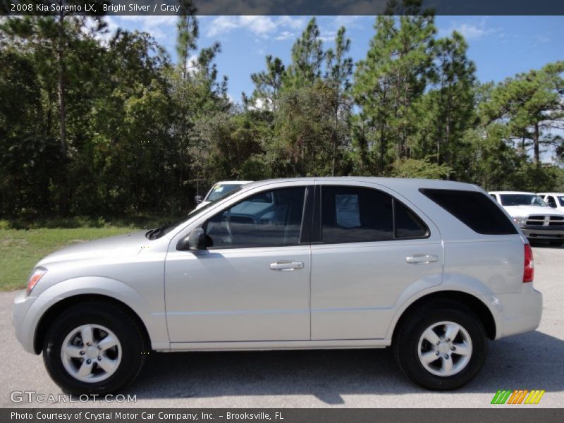 Bright Silver / Gray 2008 Kia Sorento LX
