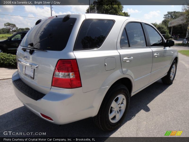 Bright Silver / Gray 2008 Kia Sorento LX