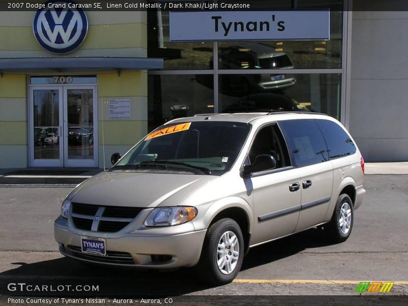 Linen Gold Metallic / Dark Khaki/Light Graystone 2007 Dodge Grand Caravan SE