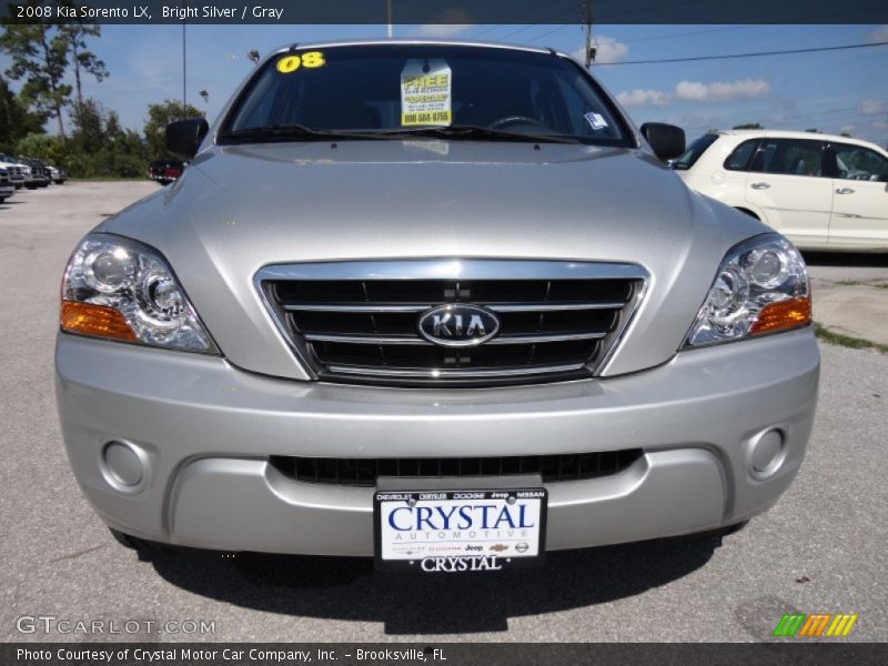 Bright Silver / Gray 2008 Kia Sorento LX