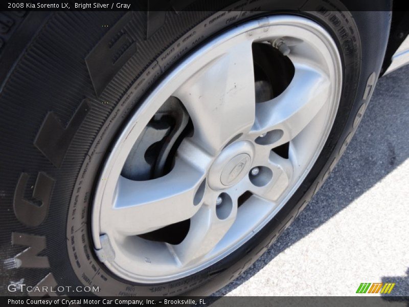 Bright Silver / Gray 2008 Kia Sorento LX
