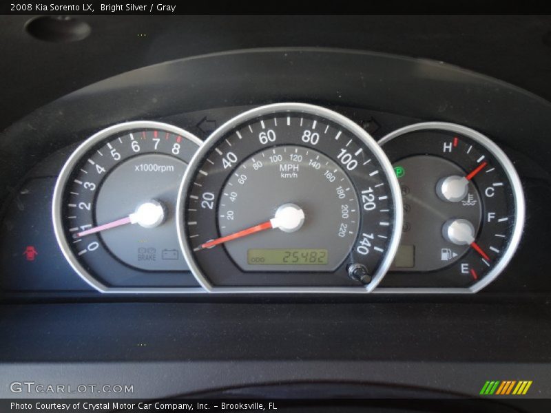 Bright Silver / Gray 2008 Kia Sorento LX