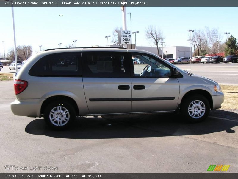 Linen Gold Metallic / Dark Khaki/Light Graystone 2007 Dodge Grand Caravan SE