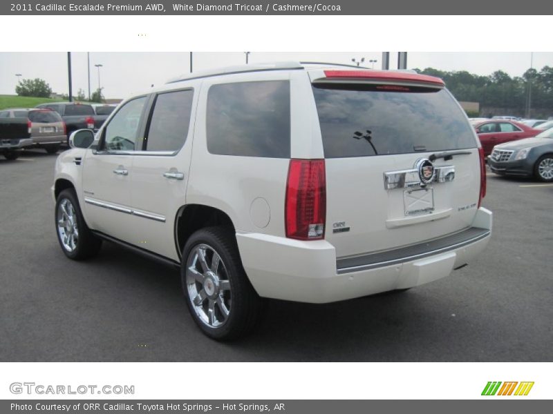 White Diamond Tricoat / Cashmere/Cocoa 2011 Cadillac Escalade Premium AWD