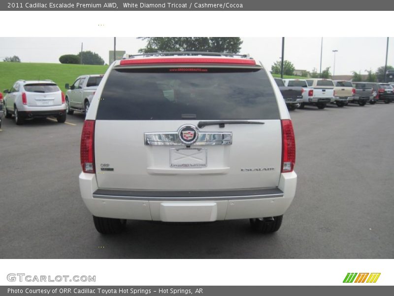 White Diamond Tricoat / Cashmere/Cocoa 2011 Cadillac Escalade Premium AWD