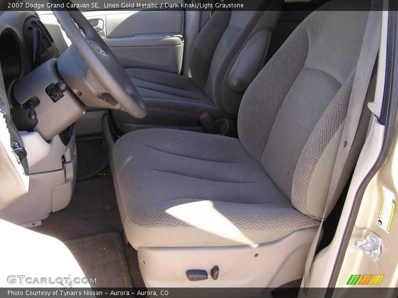Linen Gold Metallic / Dark Khaki/Light Graystone 2007 Dodge Grand Caravan SE