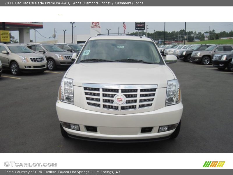 White Diamond Tricoat / Cashmere/Cocoa 2011 Cadillac Escalade Premium AWD