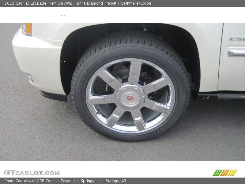 White Diamond Tricoat / Cashmere/Cocoa 2011 Cadillac Escalade Premium AWD