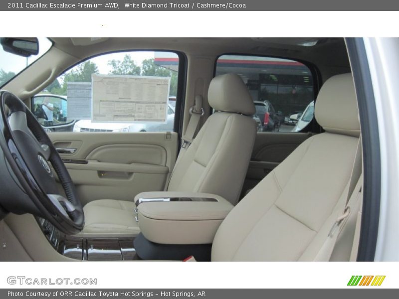 White Diamond Tricoat / Cashmere/Cocoa 2011 Cadillac Escalade Premium AWD
