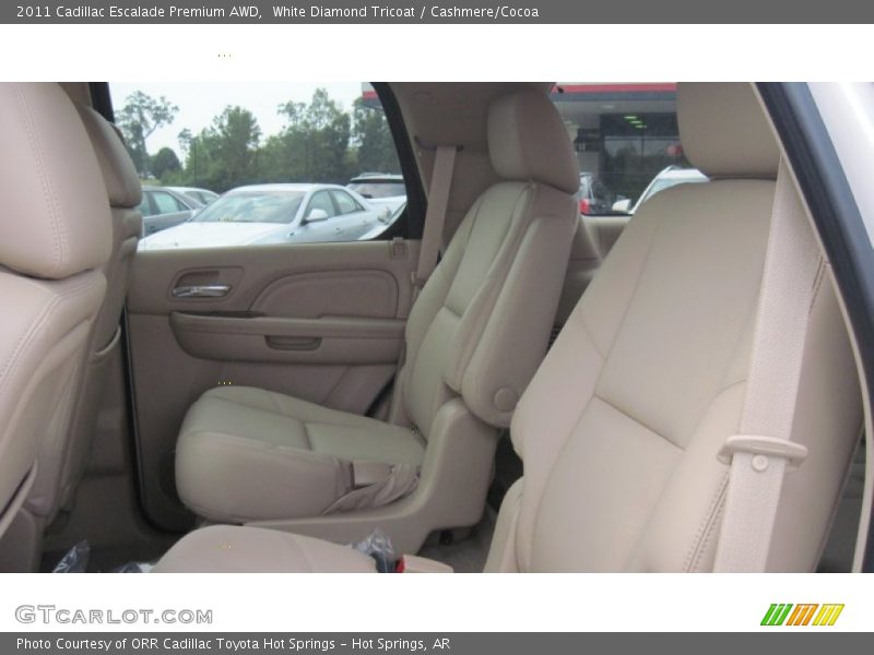 White Diamond Tricoat / Cashmere/Cocoa 2011 Cadillac Escalade Premium AWD