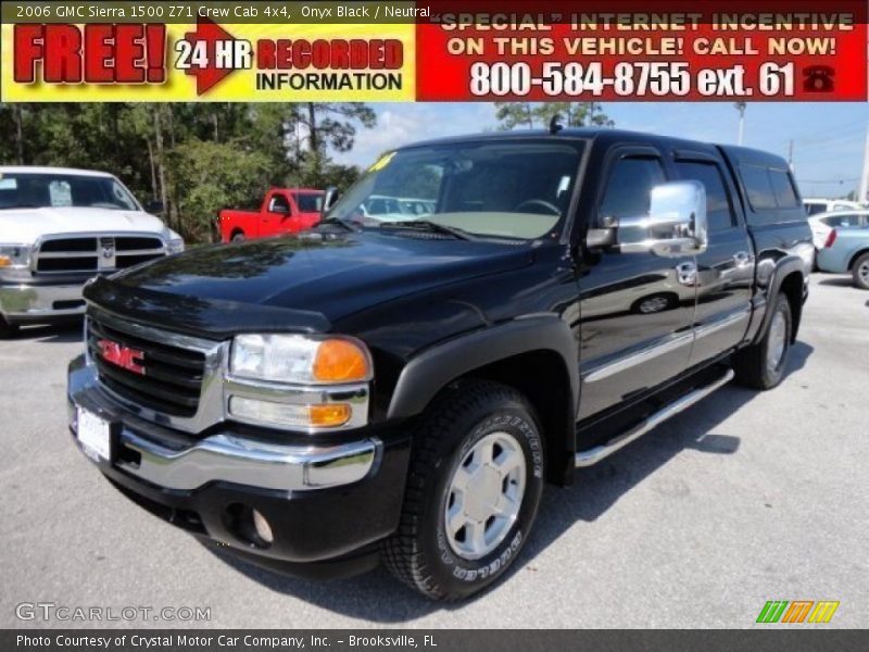 Onyx Black / Neutral 2006 GMC Sierra 1500 Z71 Crew Cab 4x4