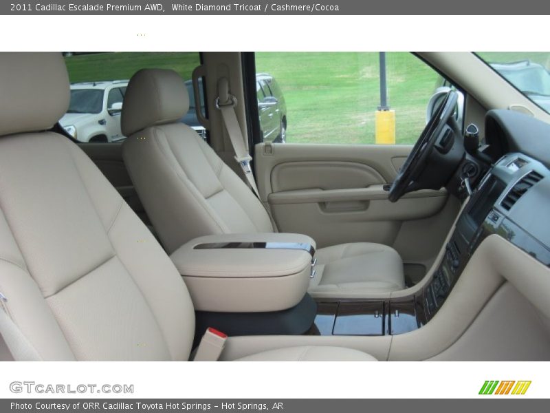 White Diamond Tricoat / Cashmere/Cocoa 2011 Cadillac Escalade Premium AWD