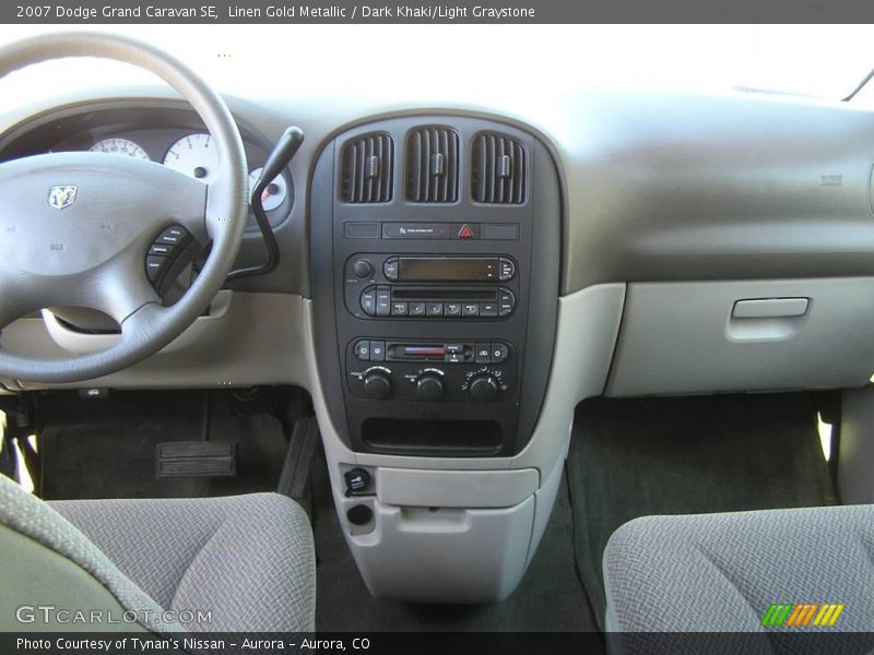Linen Gold Metallic / Dark Khaki/Light Graystone 2007 Dodge Grand Caravan SE