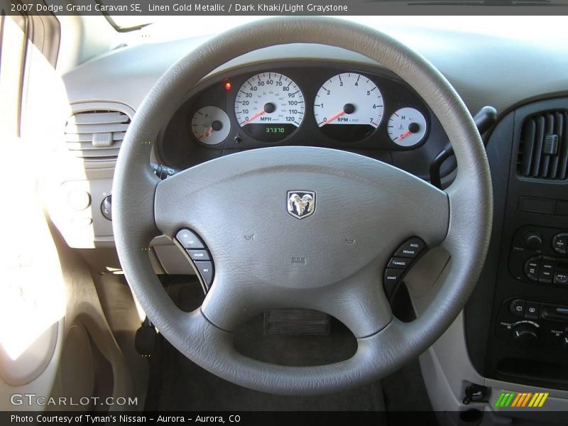 Linen Gold Metallic / Dark Khaki/Light Graystone 2007 Dodge Grand Caravan SE