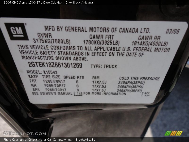 Onyx Black / Neutral 2006 GMC Sierra 1500 Z71 Crew Cab 4x4