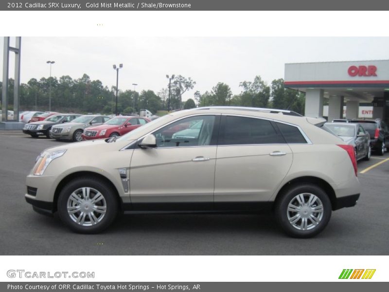 Gold Mist Metallic / Shale/Brownstone 2012 Cadillac SRX Luxury