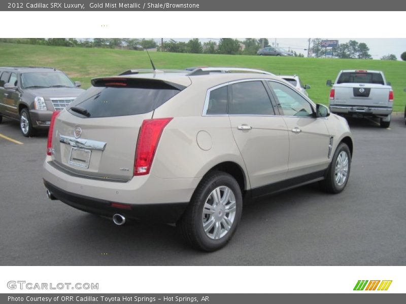 Gold Mist Metallic / Shale/Brownstone 2012 Cadillac SRX Luxury