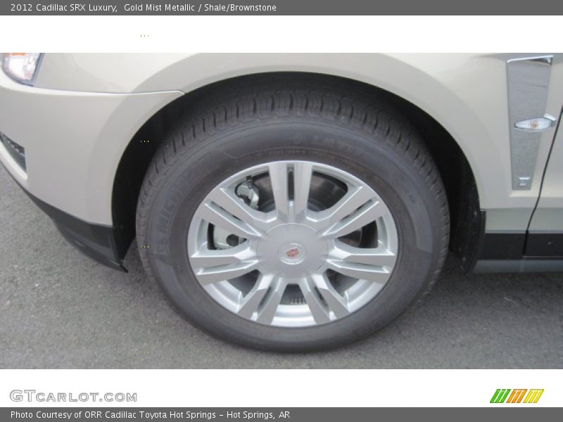 Gold Mist Metallic / Shale/Brownstone 2012 Cadillac SRX Luxury