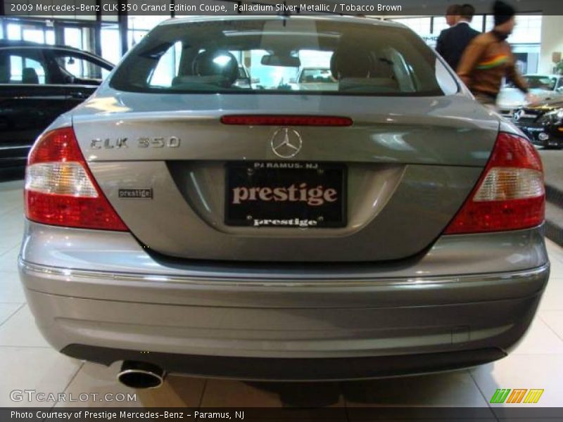 Palladium Silver Metallic / Tobacco Brown 2009 Mercedes-Benz CLK 350 Grand Edition Coupe