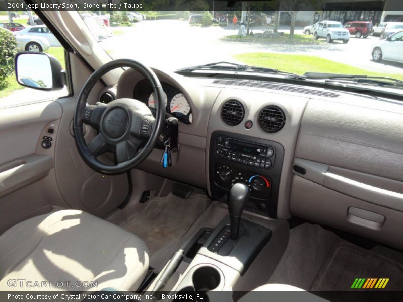 Stone White / Taupe 2004 Jeep Liberty Sport