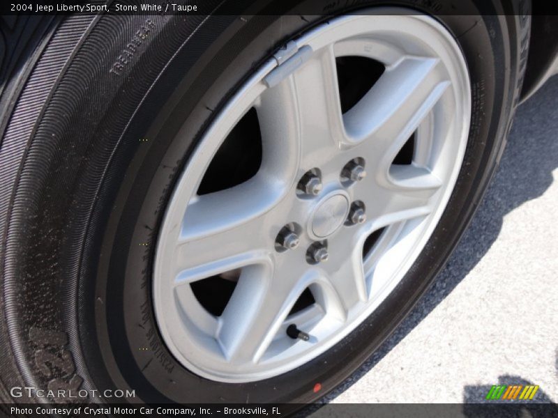 Stone White / Taupe 2004 Jeep Liberty Sport