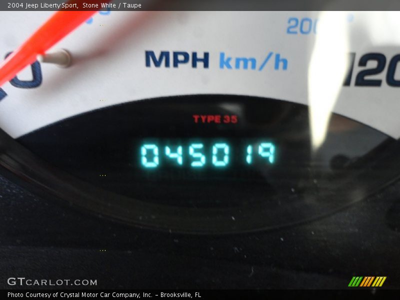 Stone White / Taupe 2004 Jeep Liberty Sport