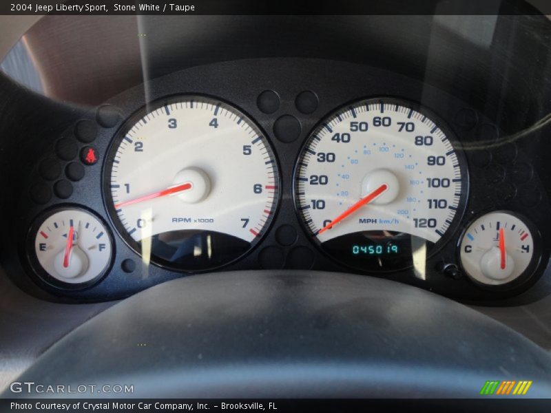 Stone White / Taupe 2004 Jeep Liberty Sport