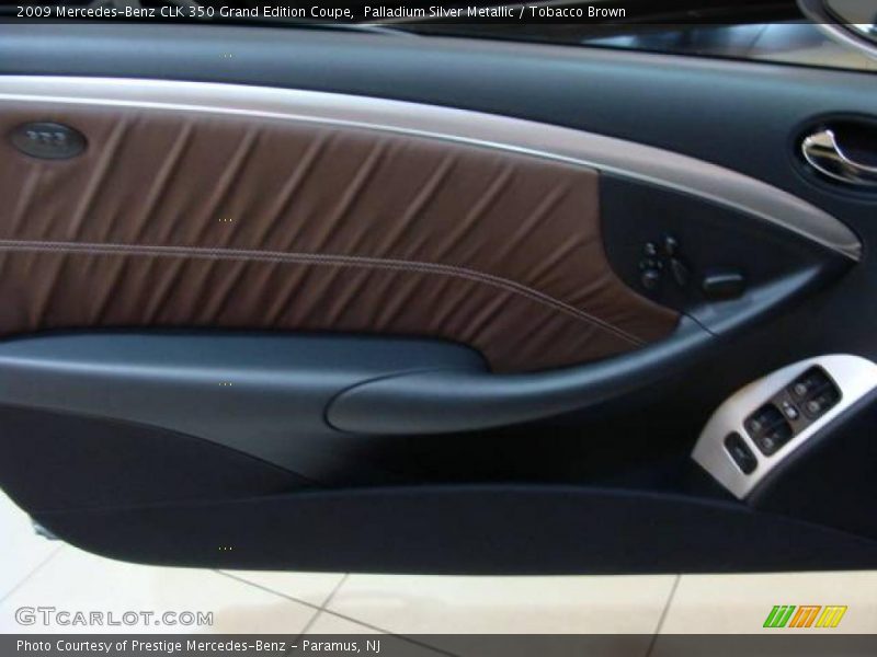 Palladium Silver Metallic / Tobacco Brown 2009 Mercedes-Benz CLK 350 Grand Edition Coupe