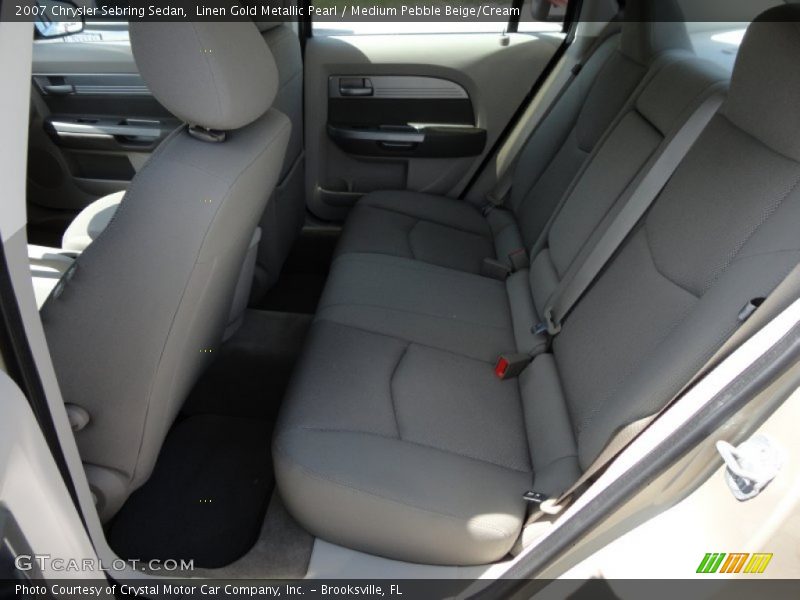 Linen Gold Metallic Pearl / Medium Pebble Beige/Cream 2007 Chrysler Sebring Sedan