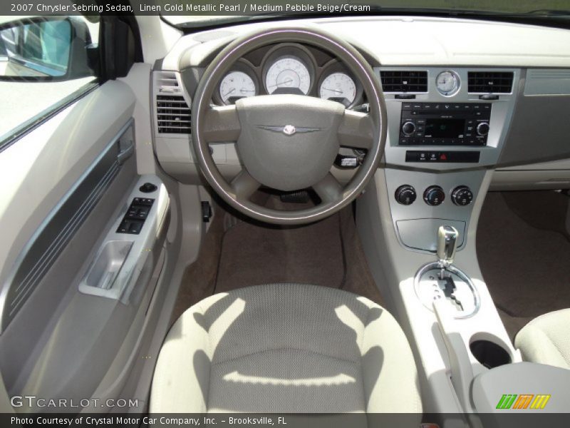 Linen Gold Metallic Pearl / Medium Pebble Beige/Cream 2007 Chrysler Sebring Sedan