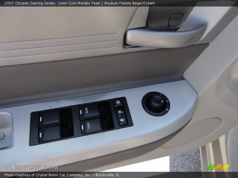 Linen Gold Metallic Pearl / Medium Pebble Beige/Cream 2007 Chrysler Sebring Sedan
