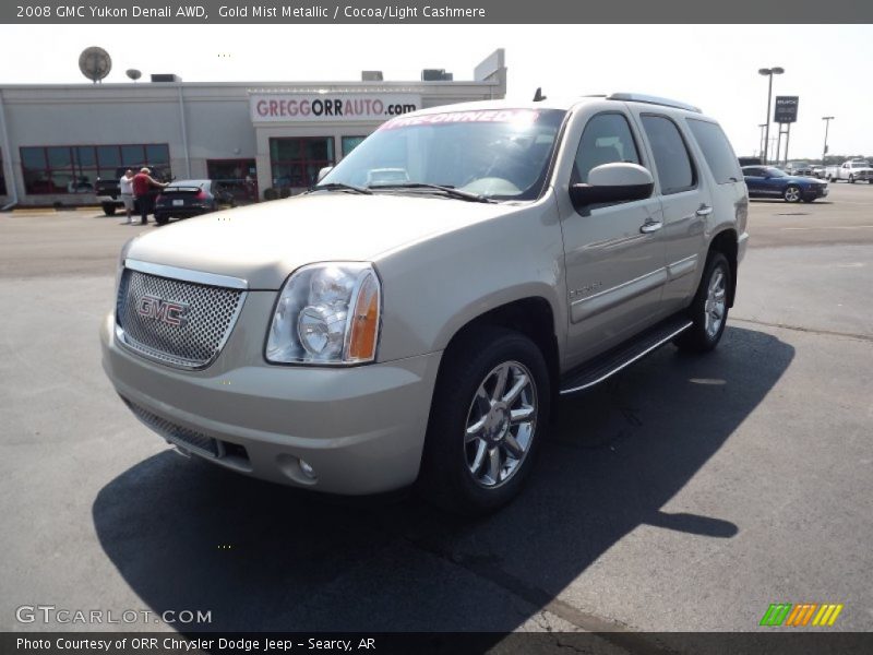 Gold Mist Metallic / Cocoa/Light Cashmere 2008 GMC Yukon Denali AWD
