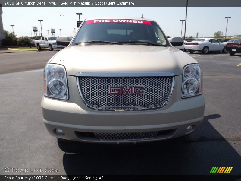 Gold Mist Metallic / Cocoa/Light Cashmere 2008 GMC Yukon Denali AWD