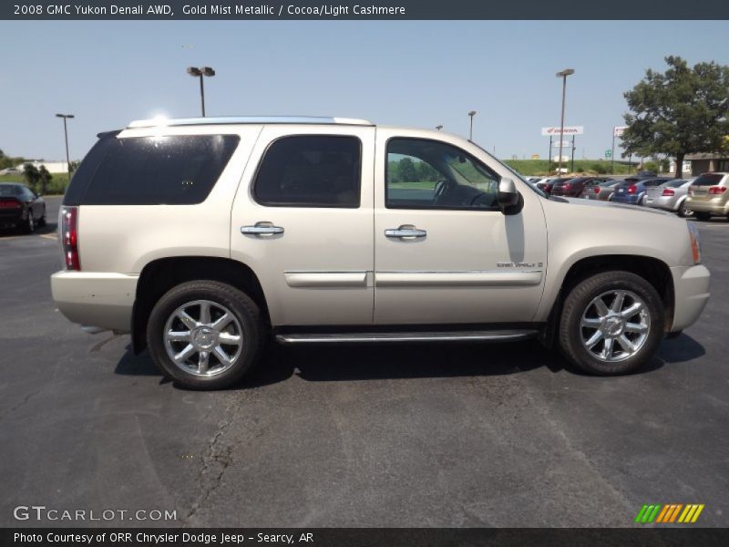 Gold Mist Metallic / Cocoa/Light Cashmere 2008 GMC Yukon Denali AWD