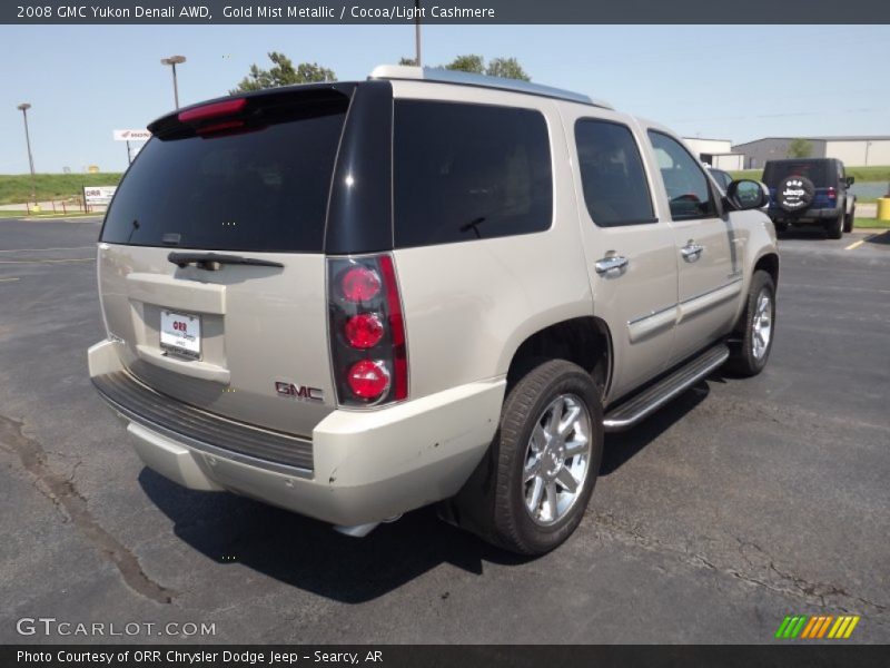 Gold Mist Metallic / Cocoa/Light Cashmere 2008 GMC Yukon Denali AWD