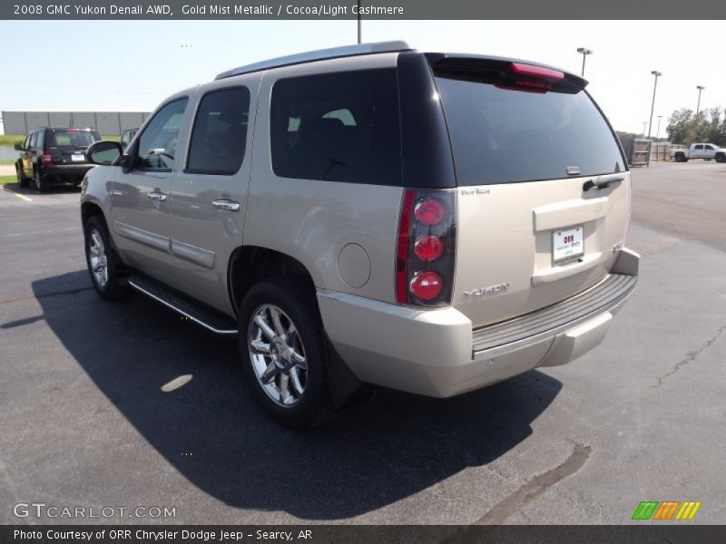 Gold Mist Metallic / Cocoa/Light Cashmere 2008 GMC Yukon Denali AWD