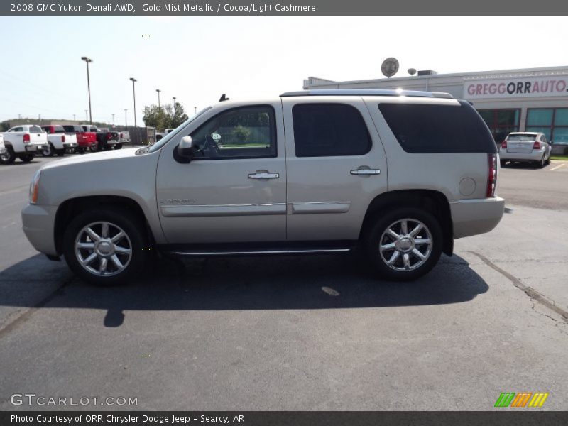 Gold Mist Metallic / Cocoa/Light Cashmere 2008 GMC Yukon Denali AWD