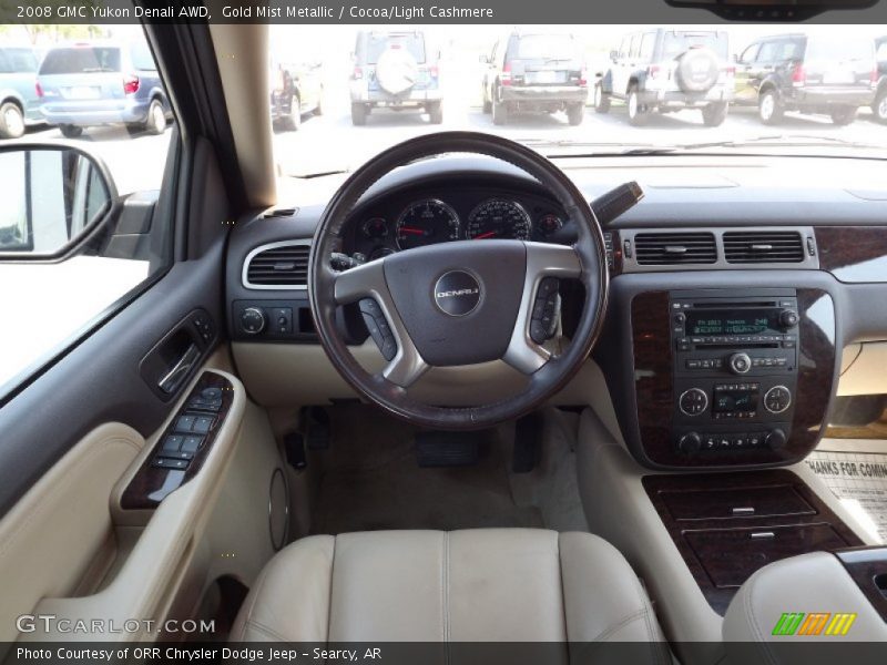Gold Mist Metallic / Cocoa/Light Cashmere 2008 GMC Yukon Denali AWD