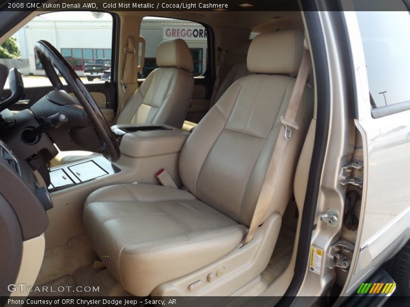 Gold Mist Metallic / Cocoa/Light Cashmere 2008 GMC Yukon Denali AWD