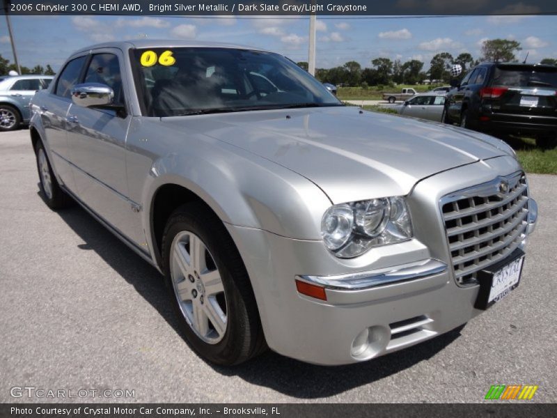 Bright Silver Metallic / Dark Slate Gray/Light Graystone 2006 Chrysler 300 C HEMI AWD