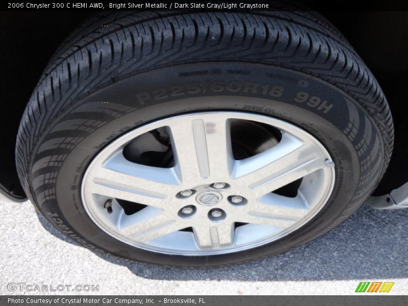 Bright Silver Metallic / Dark Slate Gray/Light Graystone 2006 Chrysler 300 C HEMI AWD