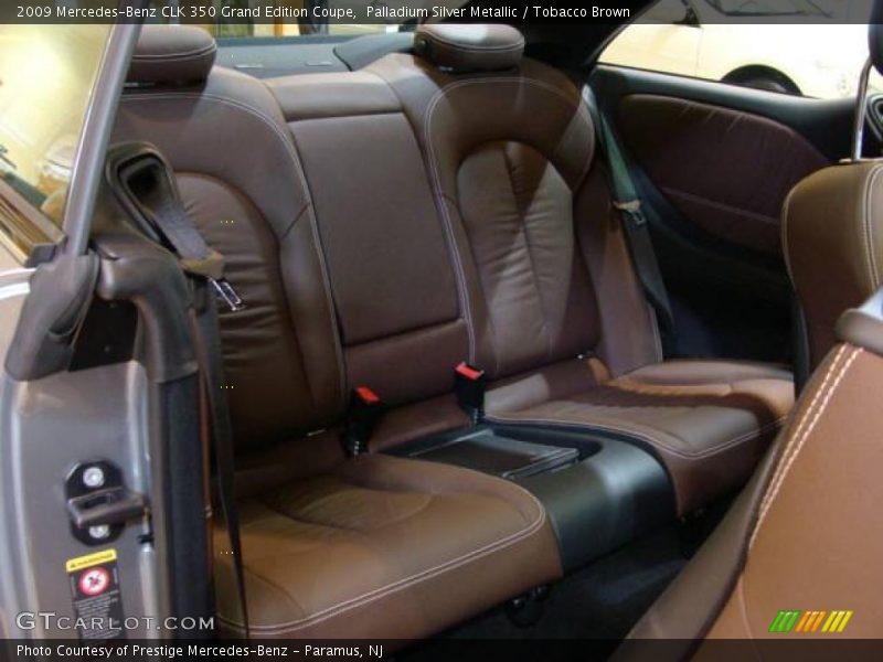 Palladium Silver Metallic / Tobacco Brown 2009 Mercedes-Benz CLK 350 Grand Edition Coupe