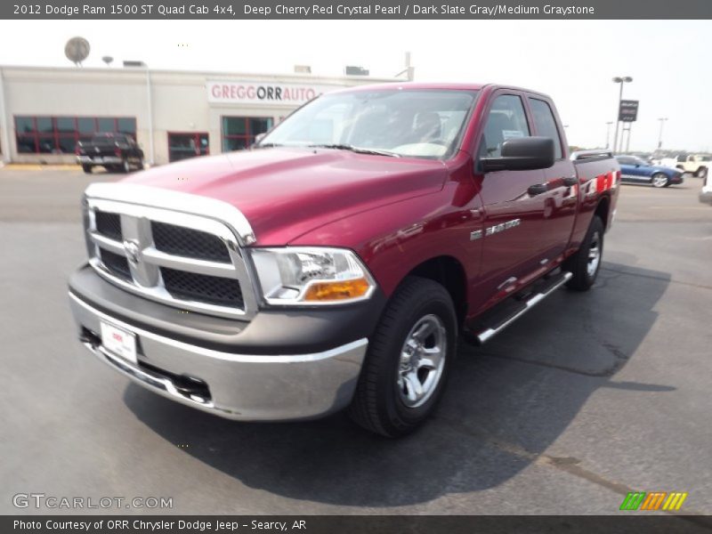 Deep Cherry Red Crystal Pearl / Dark Slate Gray/Medium Graystone 2012 Dodge Ram 1500 ST Quad Cab 4x4